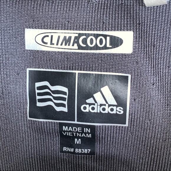 Adidas ClimaCool gray collared golf polo shirt size Medium M B112 - Picture 3 of 4